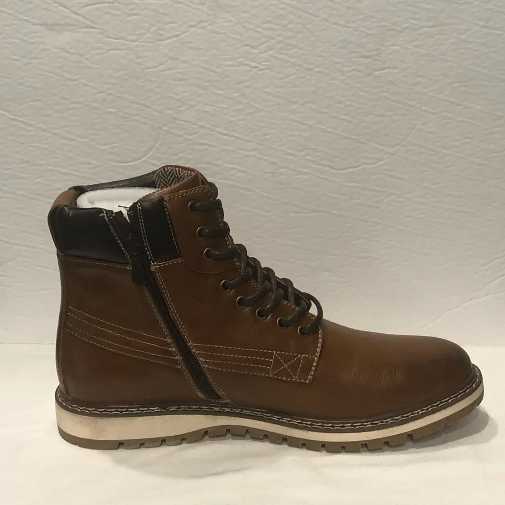 COPY - Jaxson boot Chelsea side zipper brown round toe